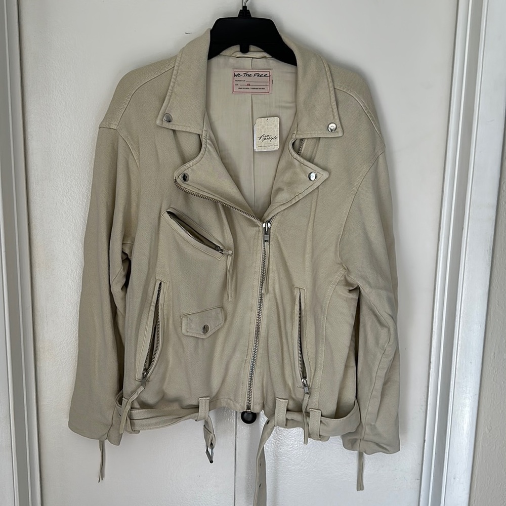 Free People distress Motor jacket